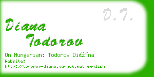 diana todorov business card